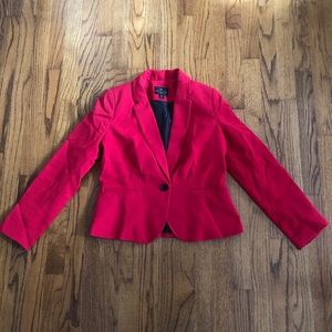 Worthington JCPenney Red Blazer Jacket Petite S